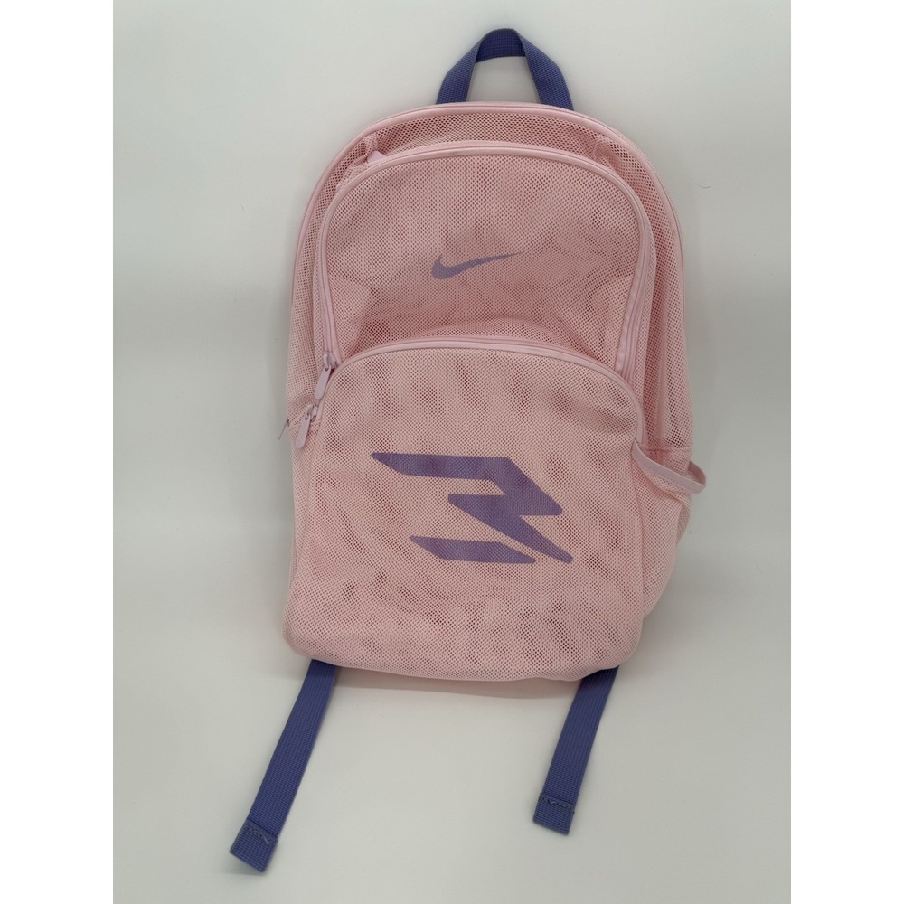 Nike 3Brand Pink/Purple Mesh Backpack One Size by Russell Wilson